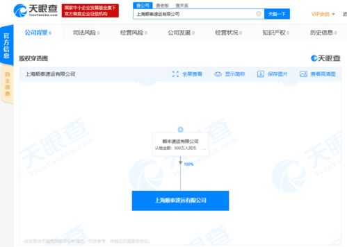 順豐關聯公司在滬成立新公司，加碼商務信息咨詢業務